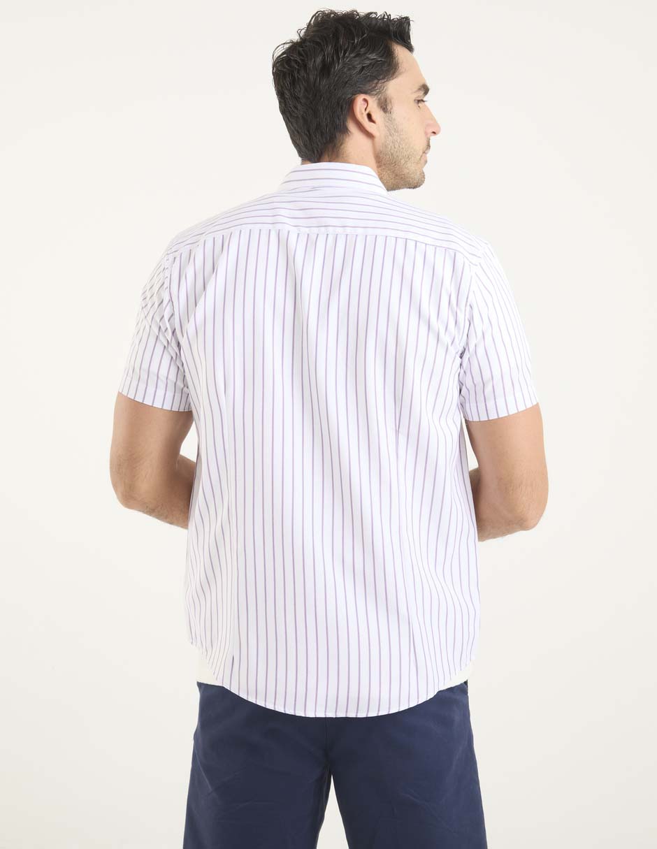 Camisa casual manga corta para hombre 5