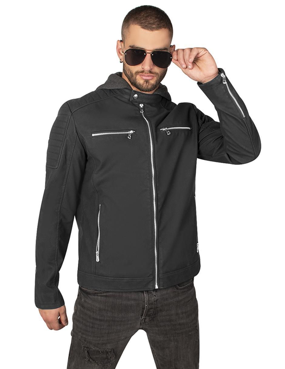 Chamarra casual con capucha para hombre Chamarra casual con capucha para hombre