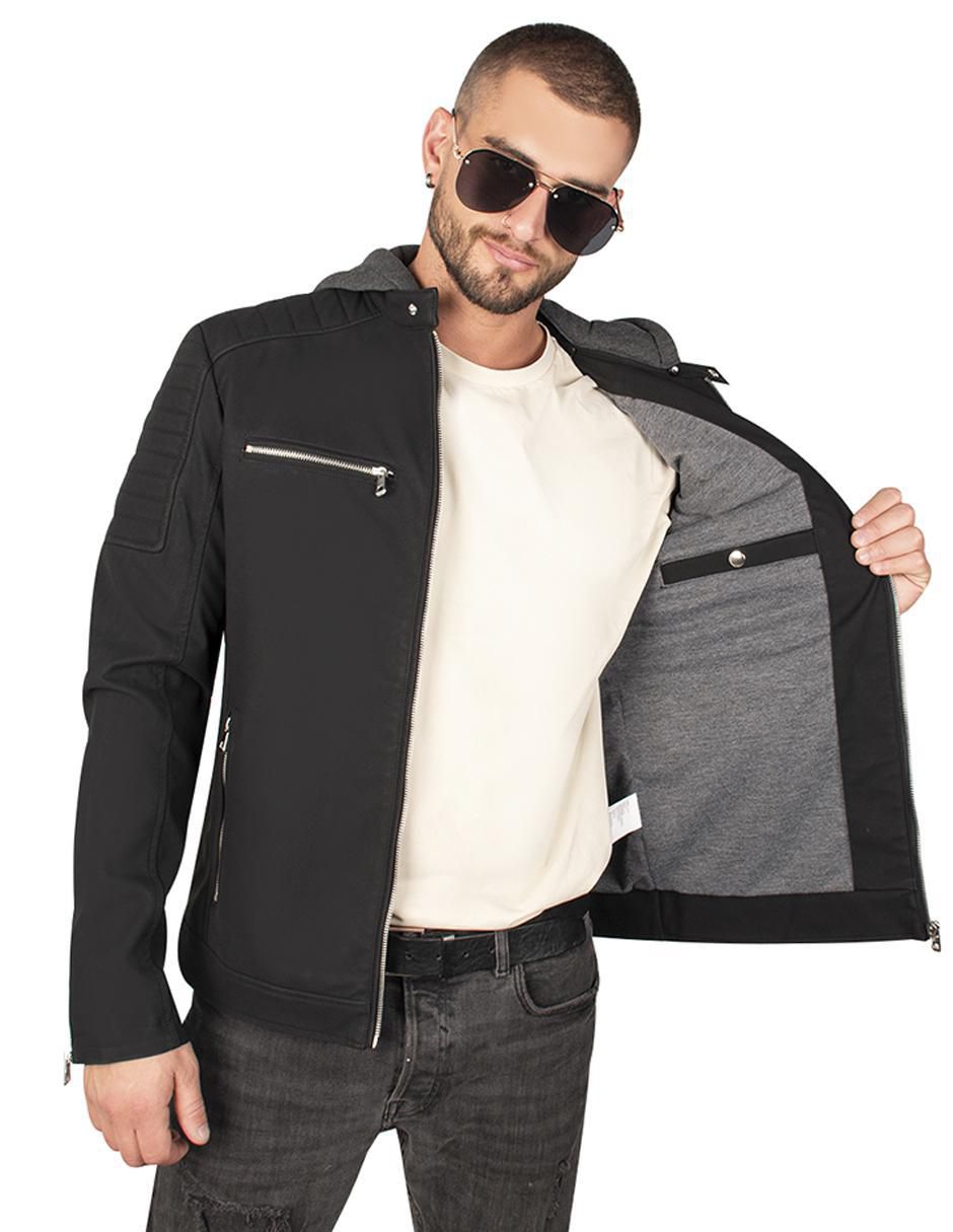 Chamarra casual greenlander con capucha para hombre