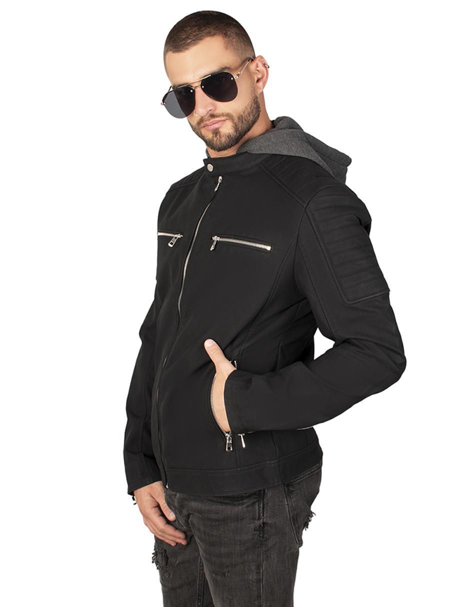 Chamarra casual greenlander con capucha para hombre