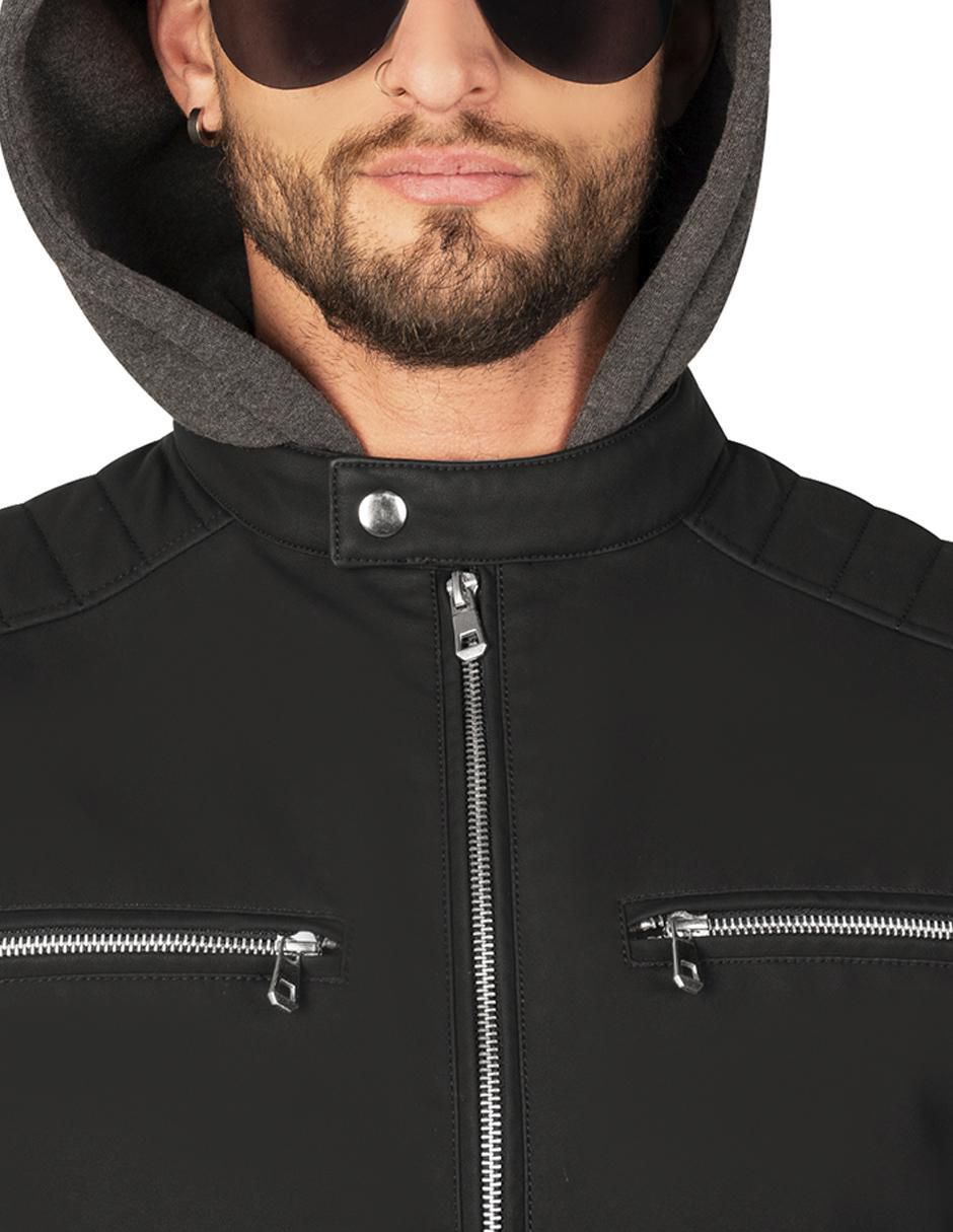 Chamarra casual greenlander con capucha para hombre