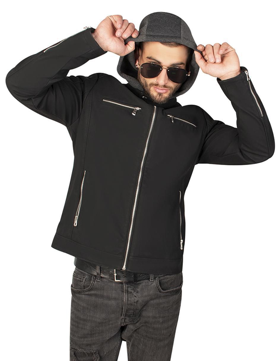 Chamarra casual greenlander con capucha para hombre