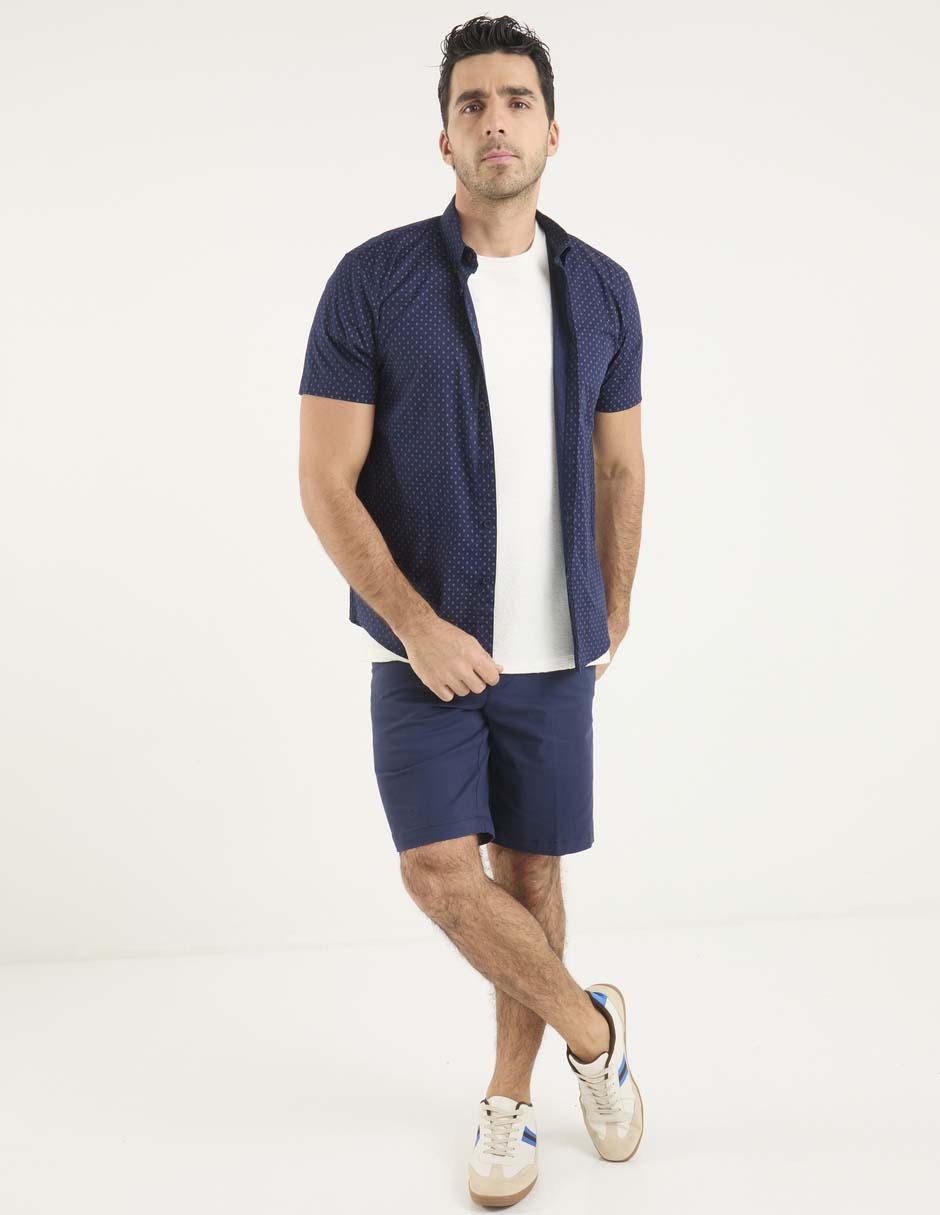 Sobrecamisa casual Dioro algodón manga corta para hombre