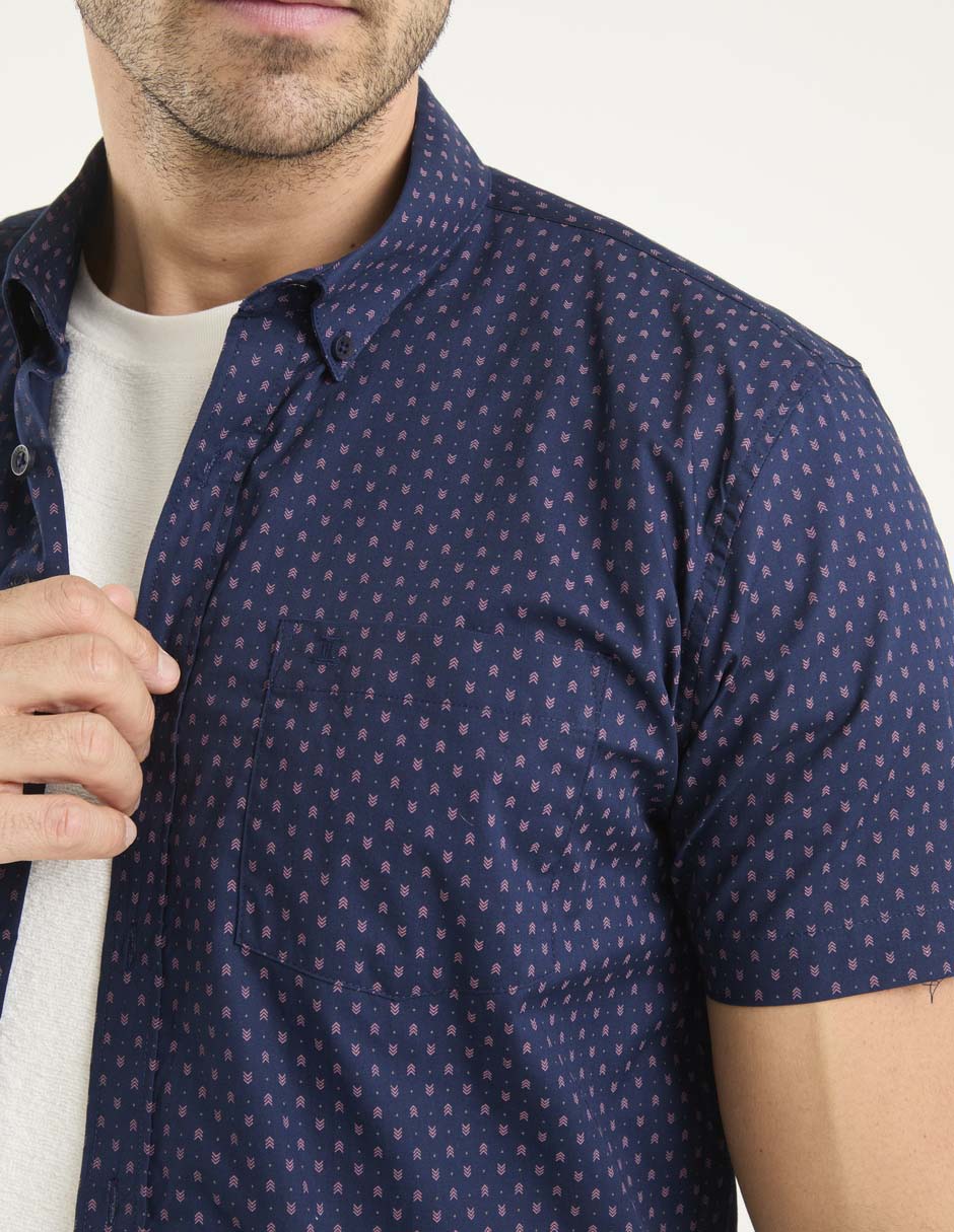 Sobrecamisa casual Dioro algodón manga corta para hombre