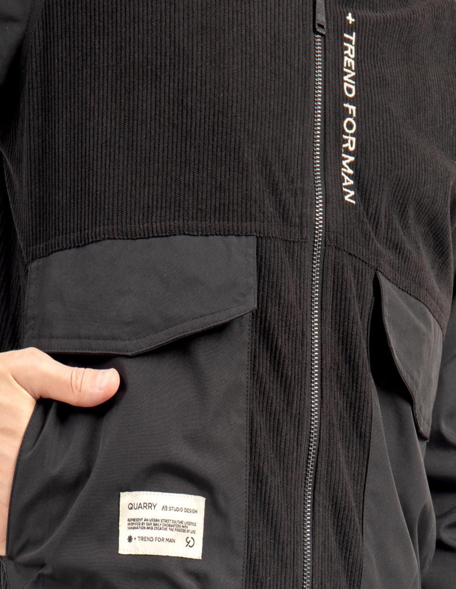 Chamarra bomber con bolsillos para hombre 3