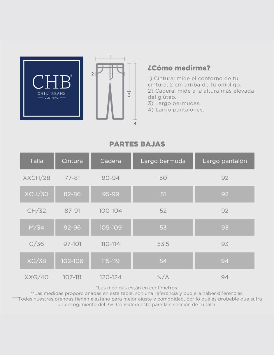 Jeans slim Chb Chili Beans Clothing Co. lavado medio para hombre