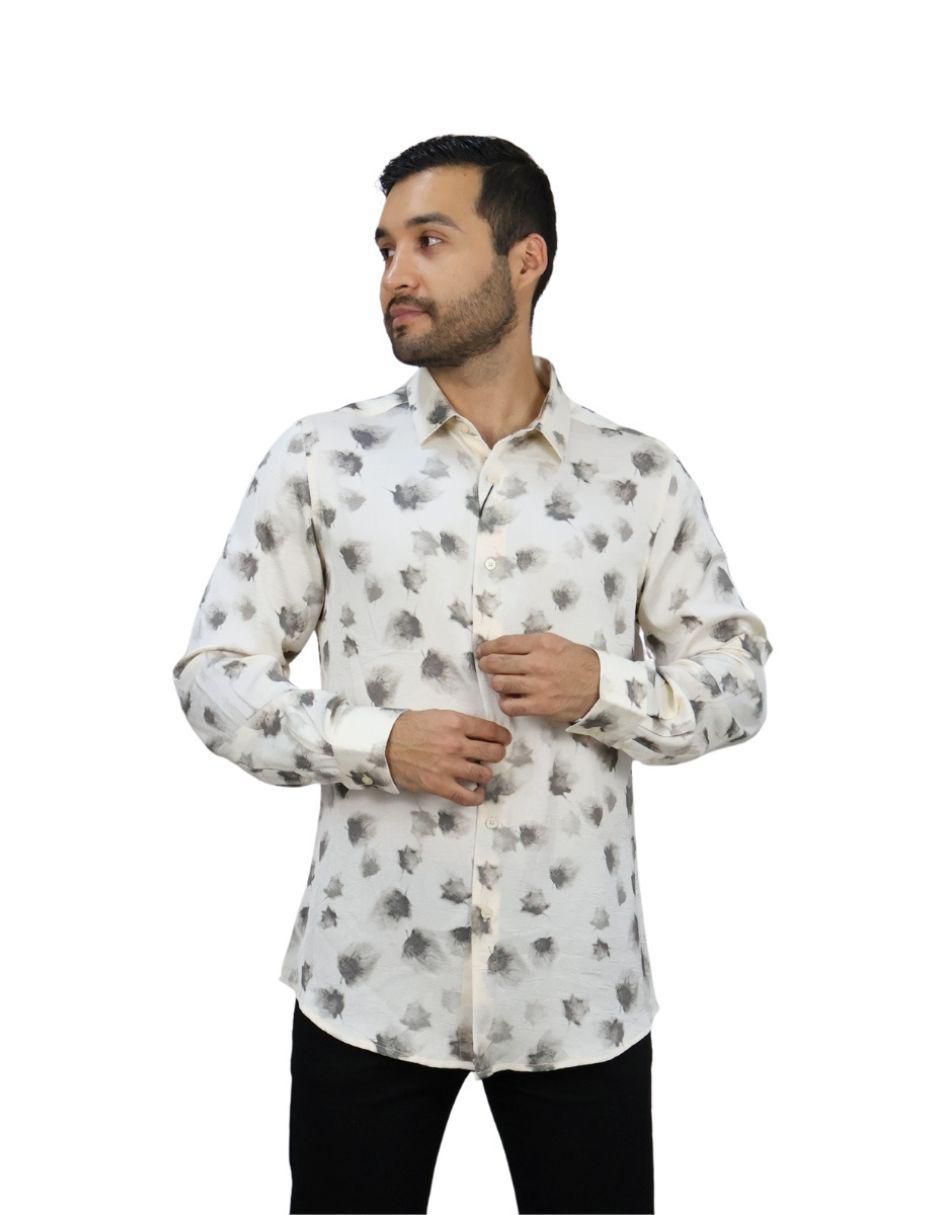 Camisa formal manga larga para hombre 5