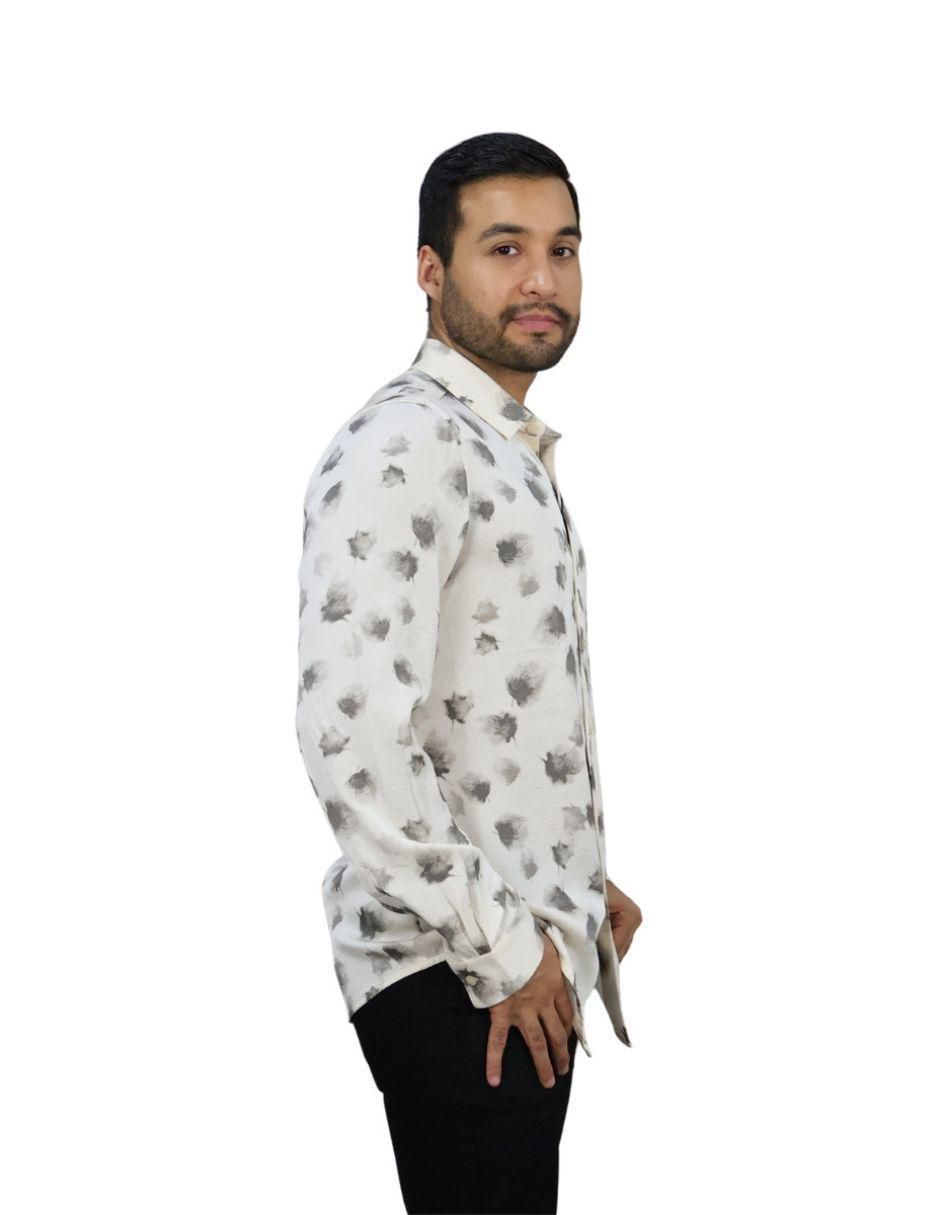 Camisa formal manga larga para hombre