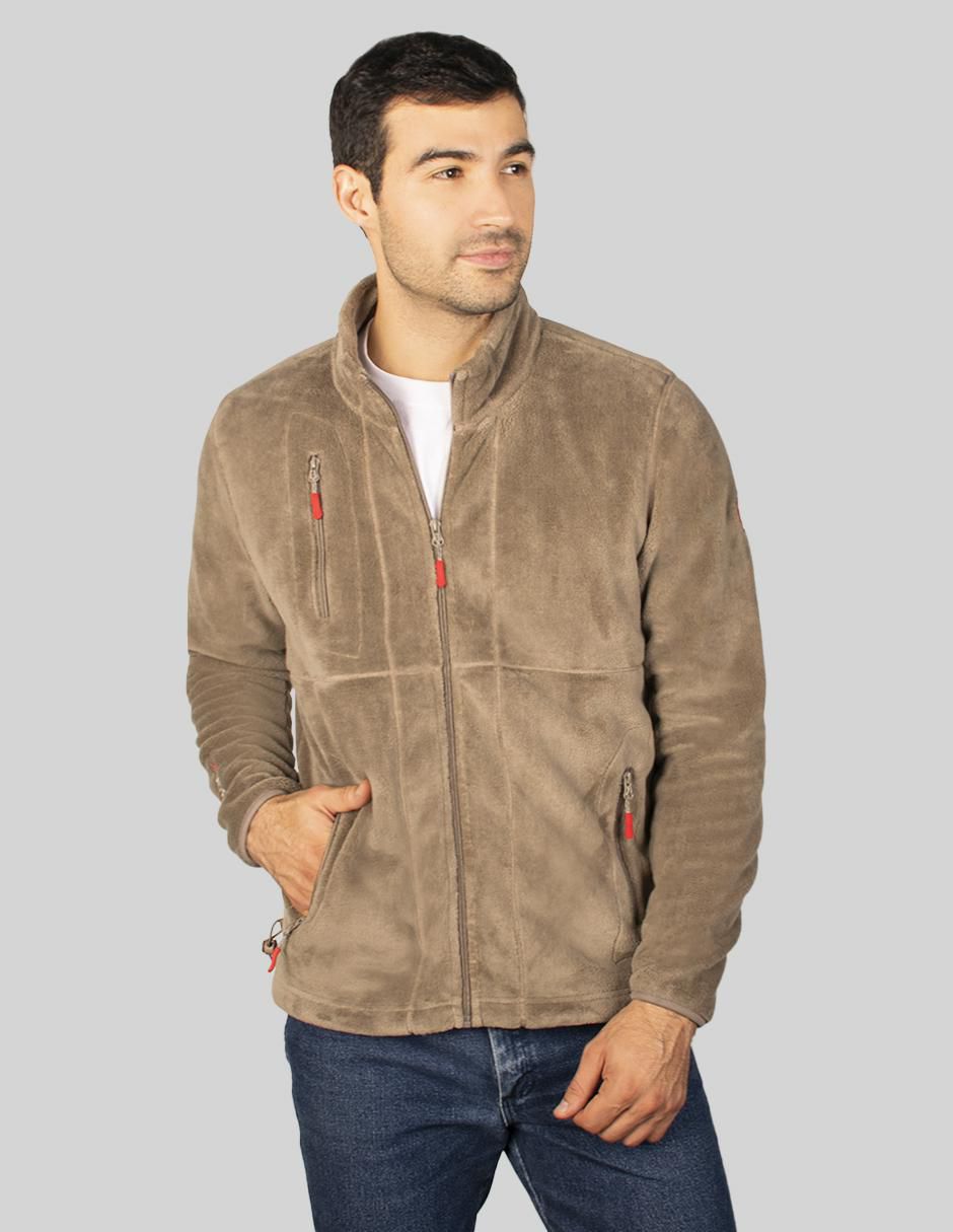 Chamarra casual con bolsillos para hombre