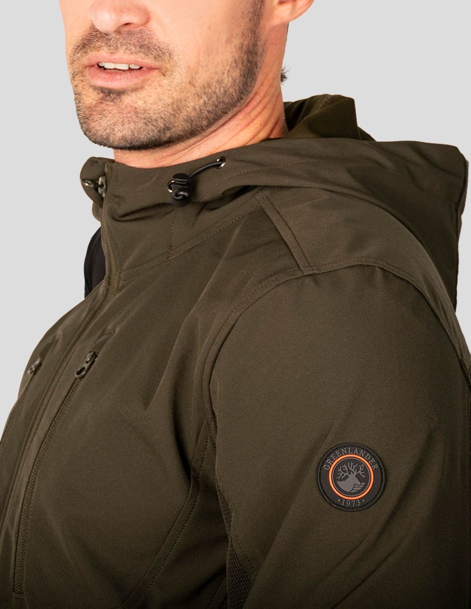 Chamarra casual impermeable con capucha para hombre 3