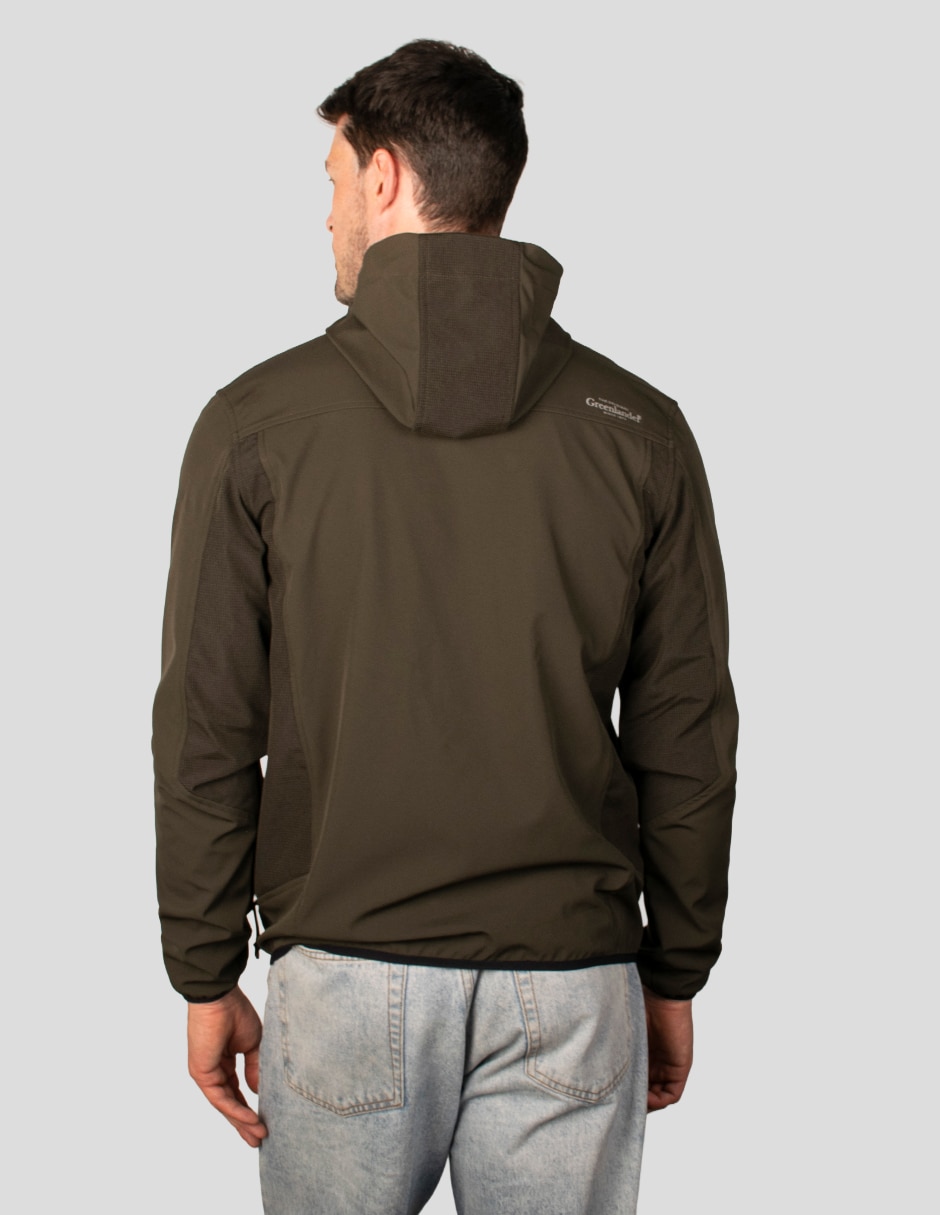 Chamarra casual impermeable con capucha para hombre 5