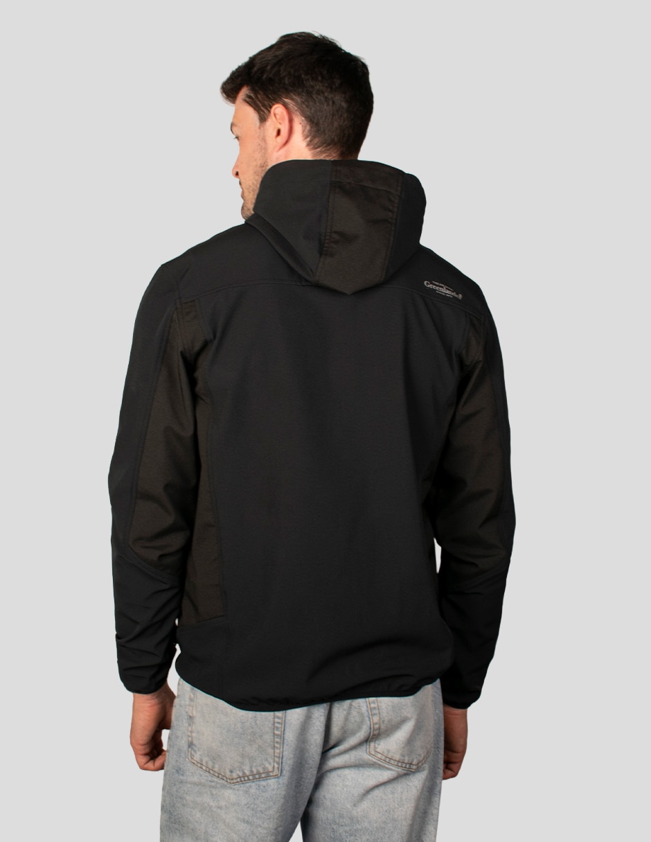 Chamarra casual Estilo reducido en talla impermeable con capucha para hombre 4