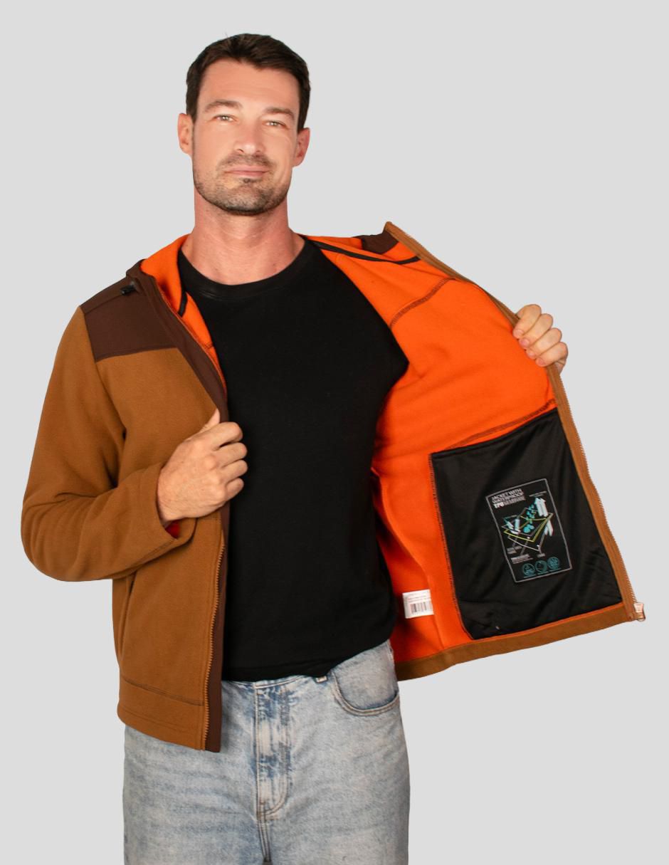 Chamarra casual impermeable con capucha para hombre 2