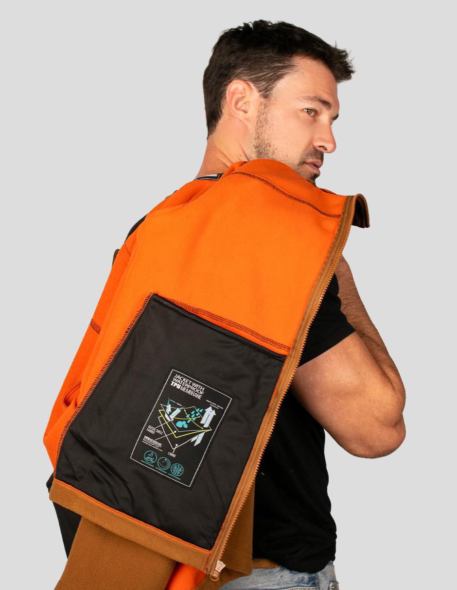 Chamarra casual impermeable con capucha para hombre 3