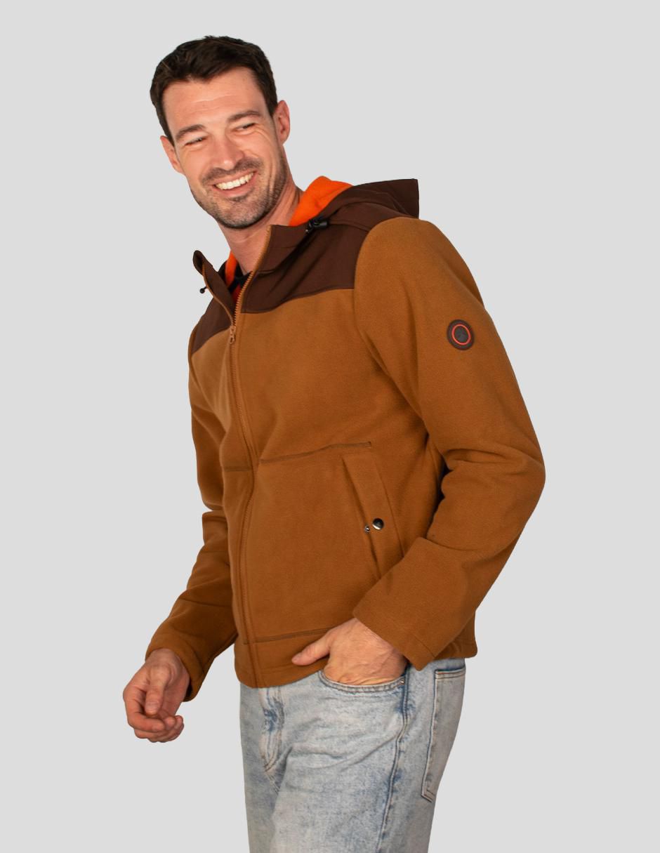 Chamarra casual impermeable con capucha para hombre 4