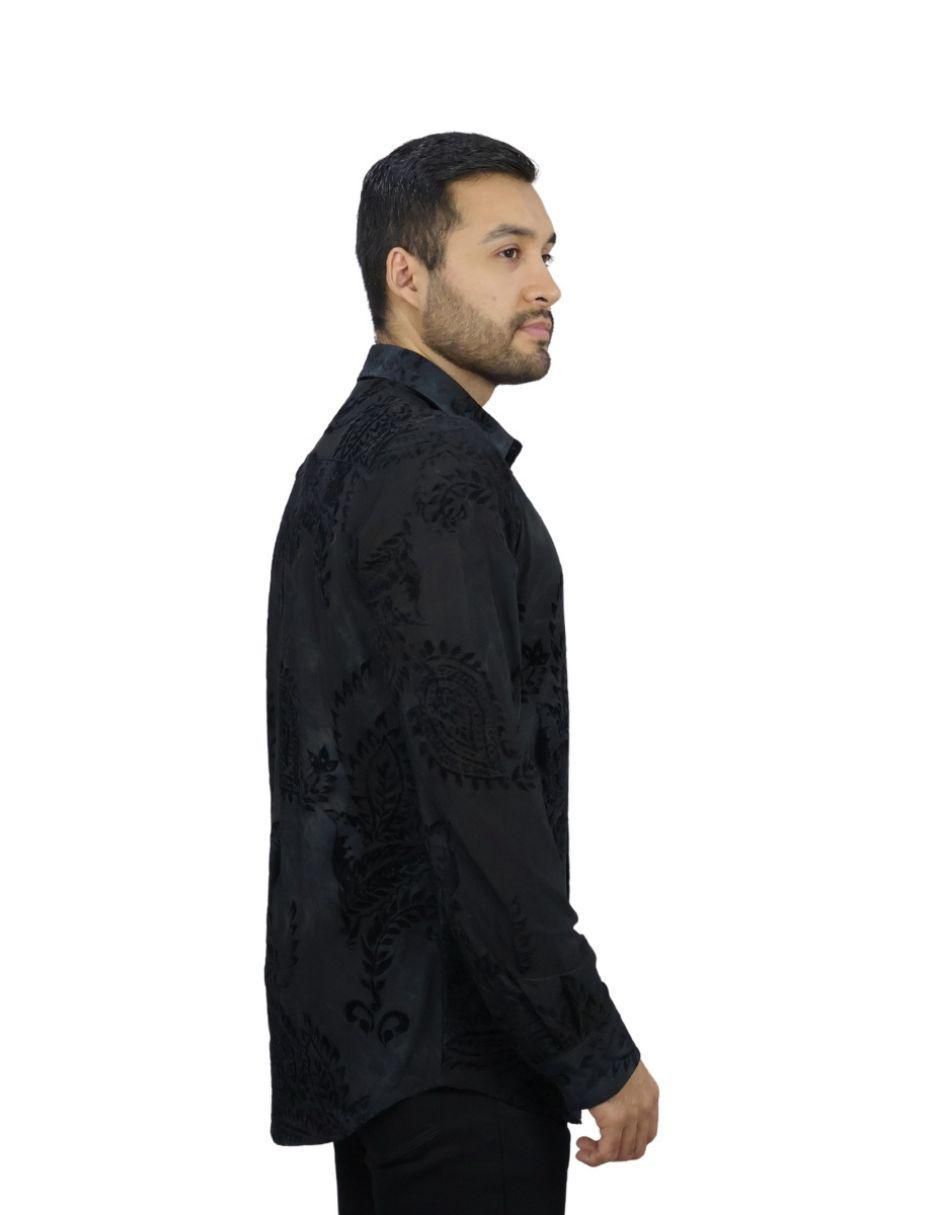 Camisa casual manga larga para hombre