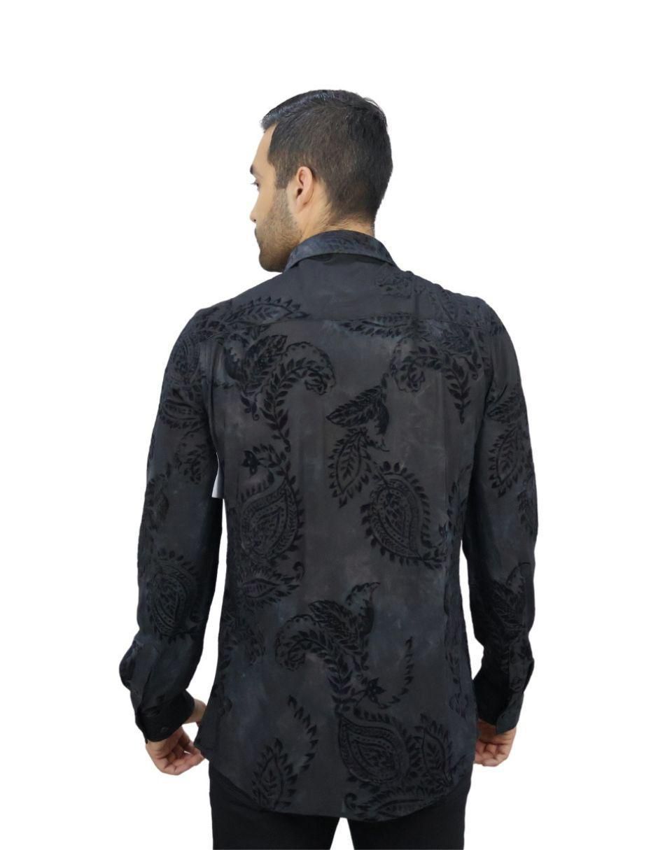 Camisa casual manga larga para hombre