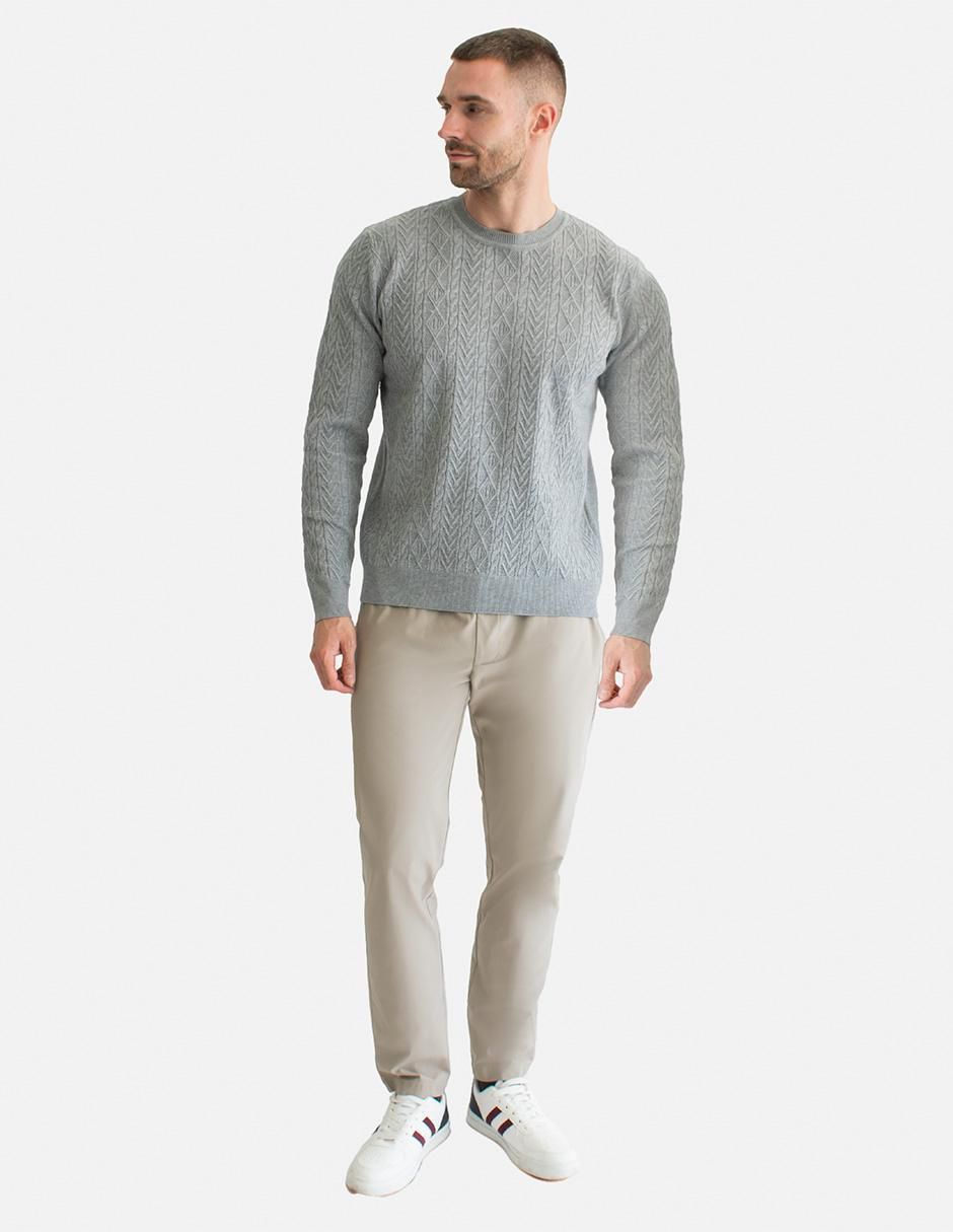 Suéter cuello redondo para hombre