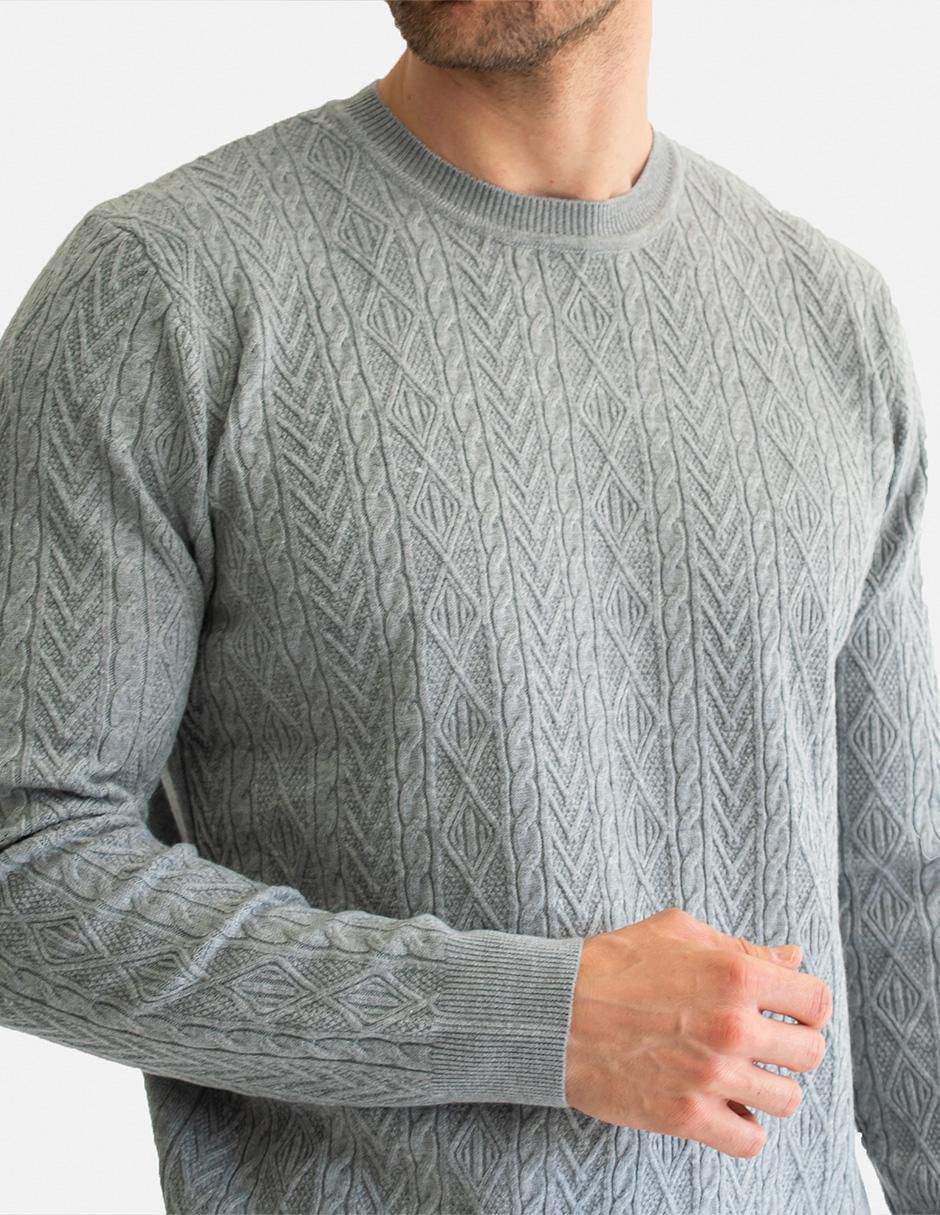 Suéter cuello redondo para hombre