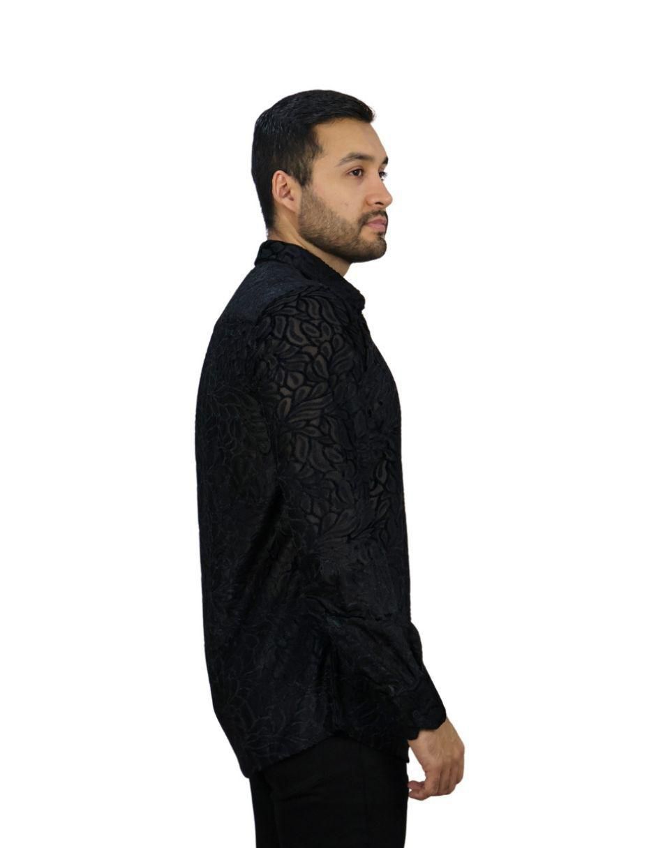 Camisa casual manga larga para hombre 3