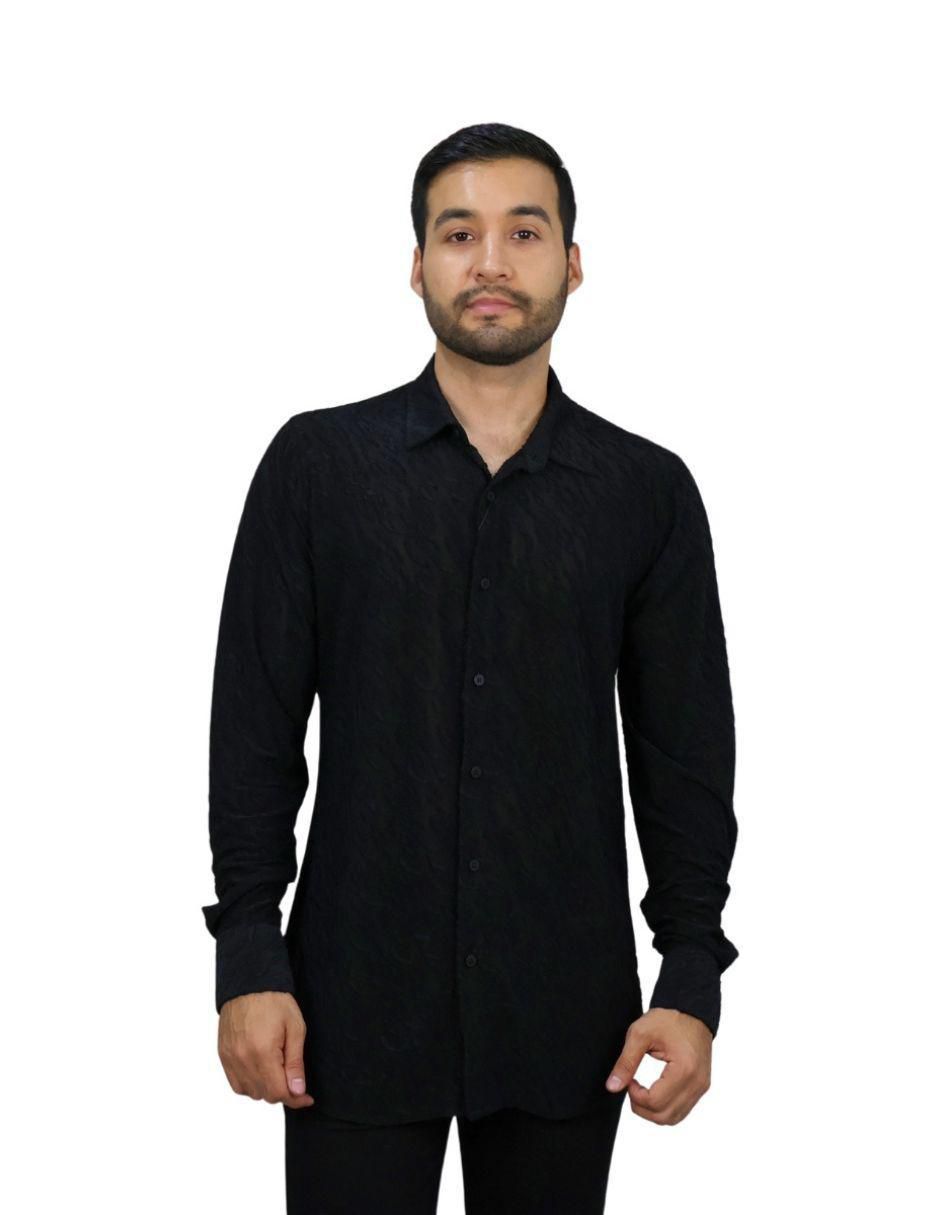 Camisa casual manga larga para hombre