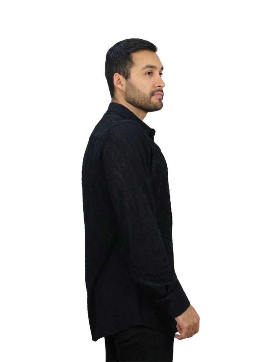 Camisa casual manga larga para hombre