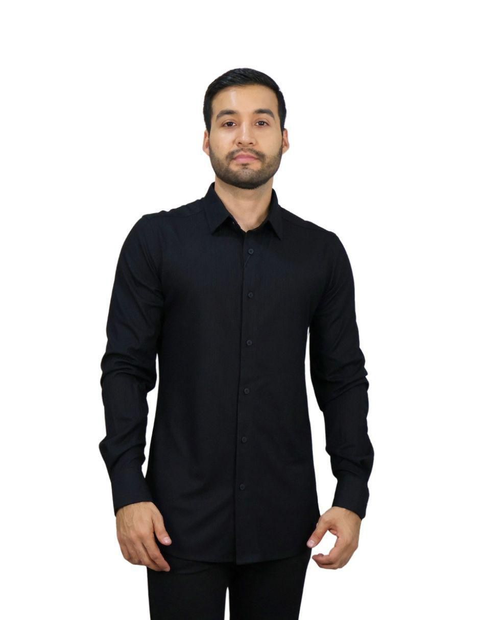 Camisa formal manga larga para hombre