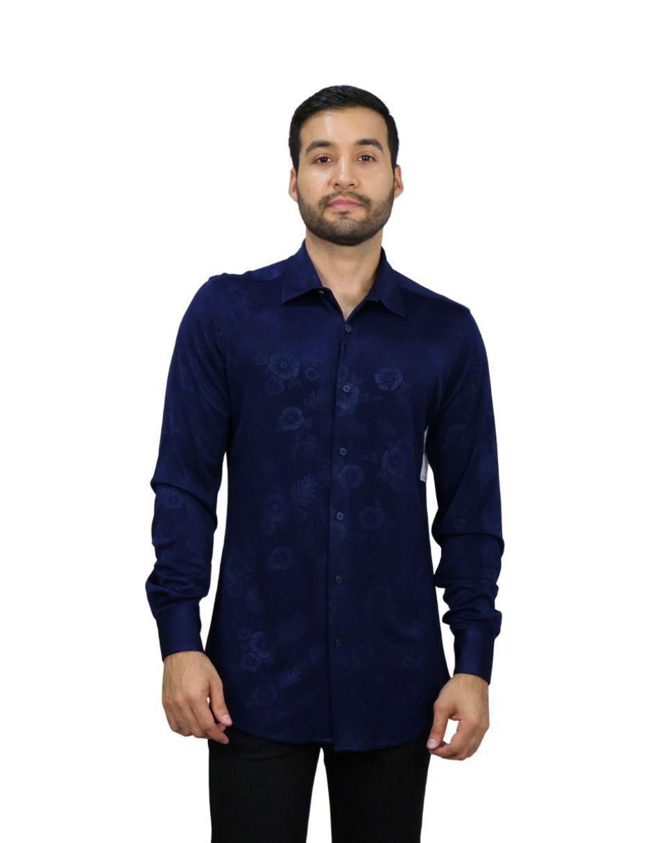 Camisa casual manga larga para hombre