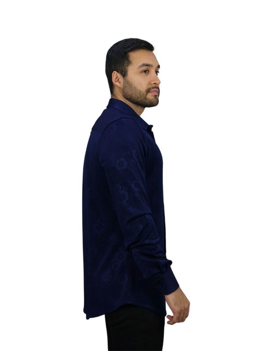 Camisa casual manga larga para hombre 5