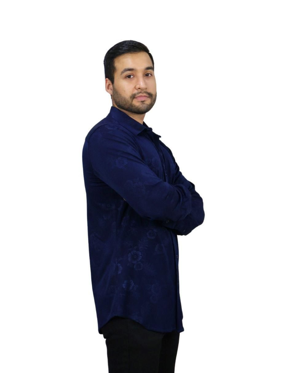 Camisa casual manga larga para hombre