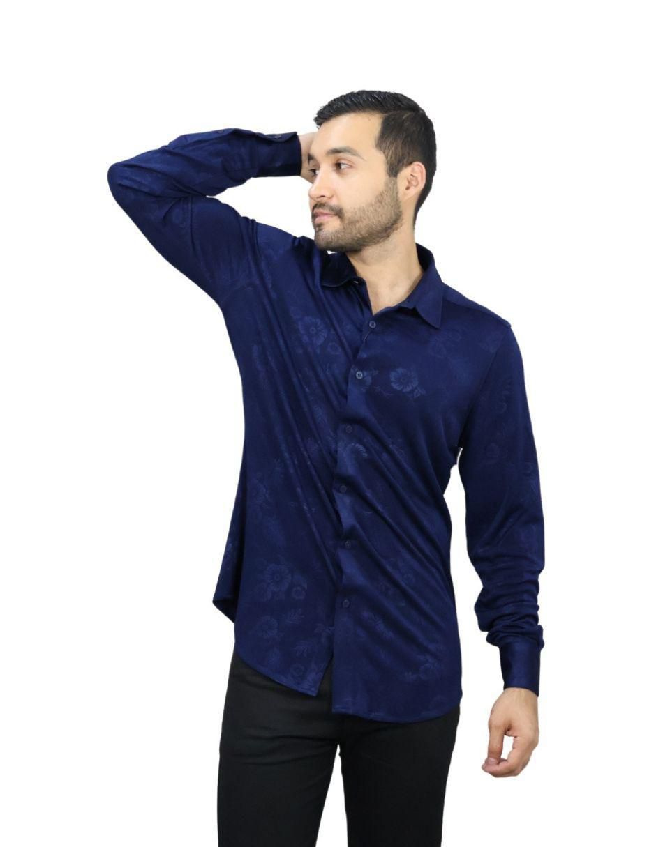 Camisa casual manga larga para hombre