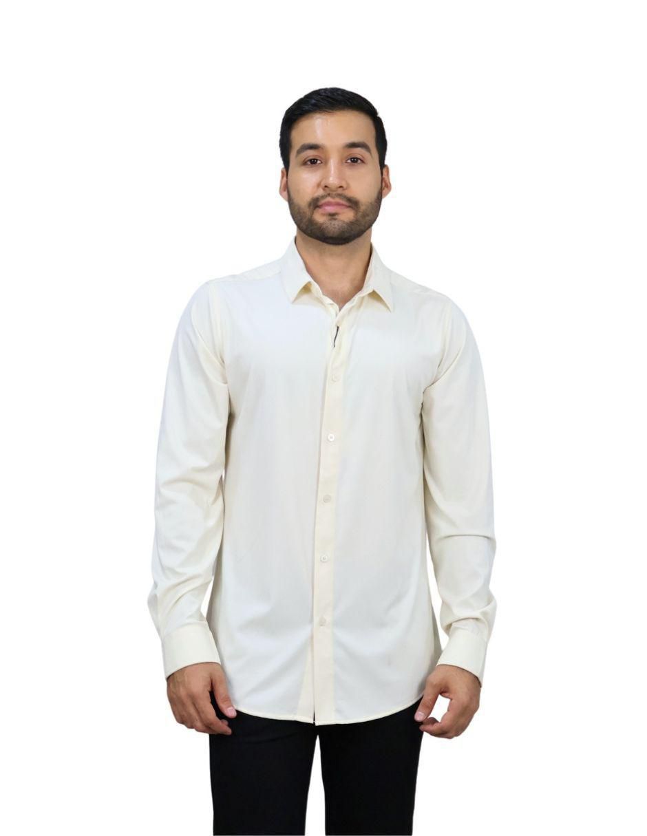 Camisa casual manga larga para hombre