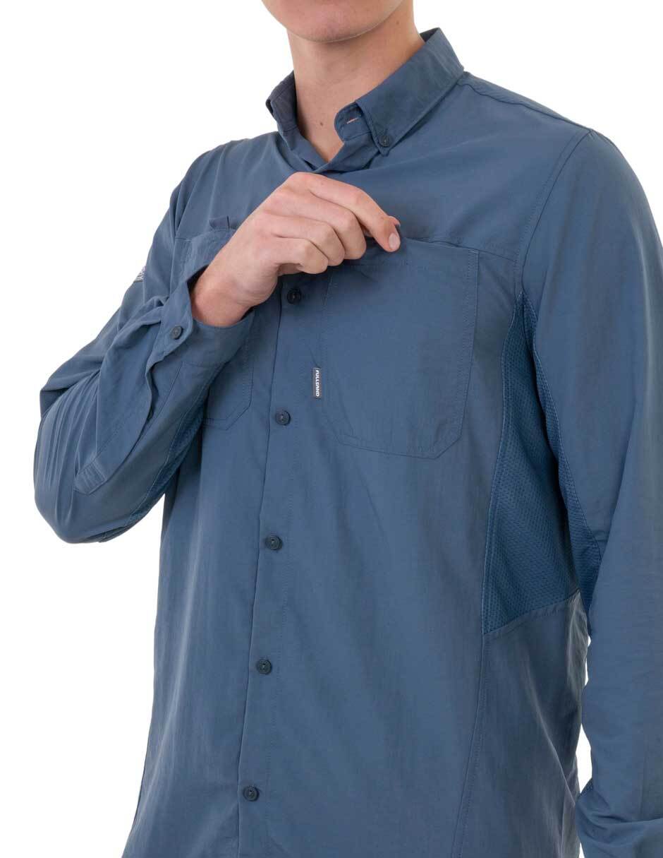Camisa casual manga larga para hombre