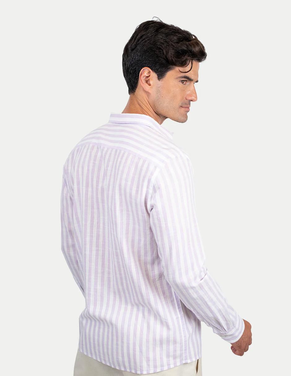 Camisa casual de algodón manga larga para hombre 3