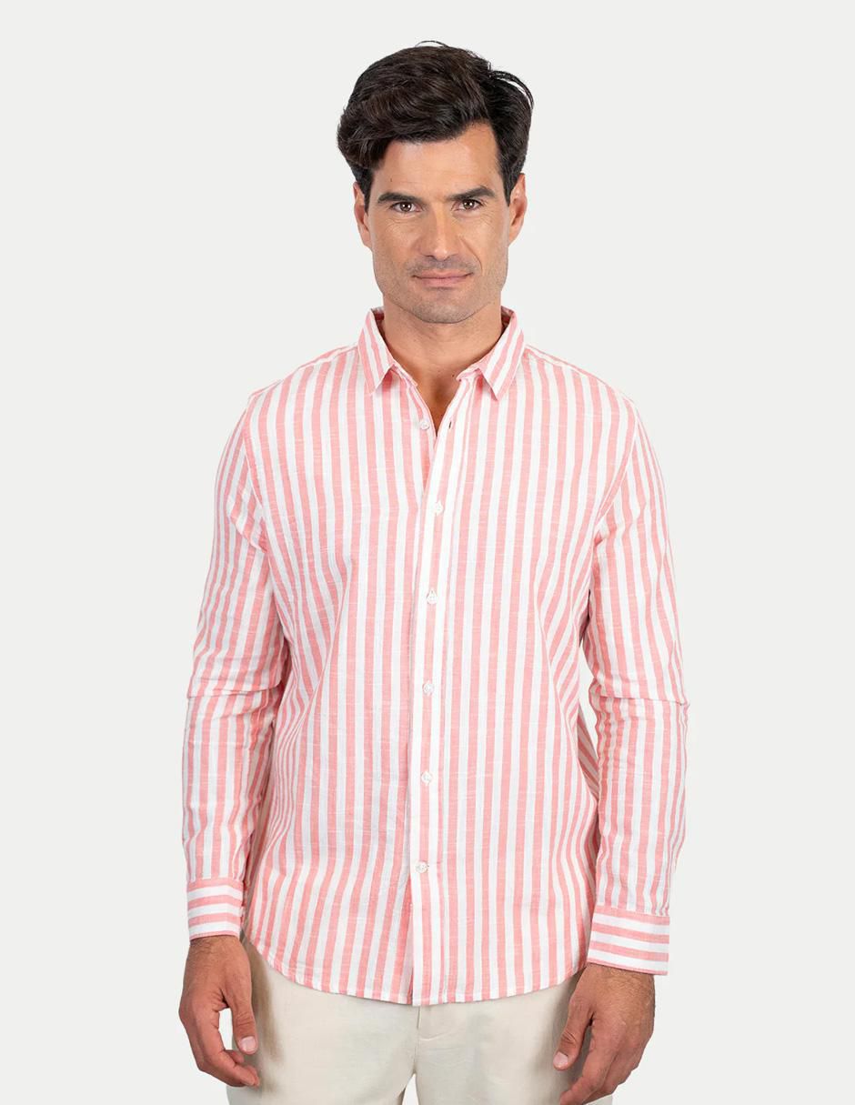 Camisa casual de algodón manga larga para hombre Camisa casual de algodón manga larga para hombre