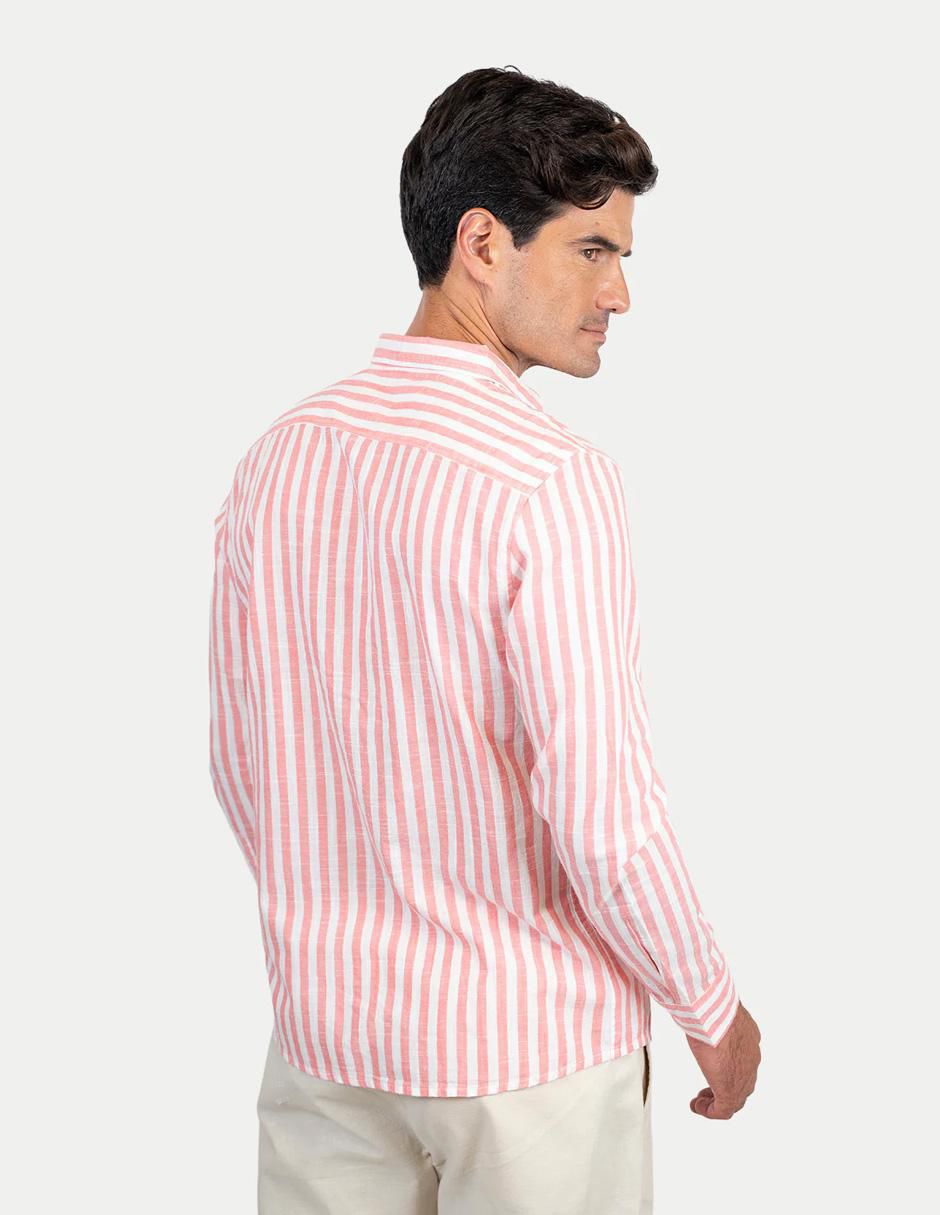 Camisa casual de algodón manga larga para hombre 4