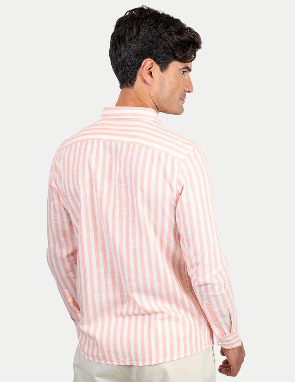 Camisa casual de algodón manga larga para hombre 4