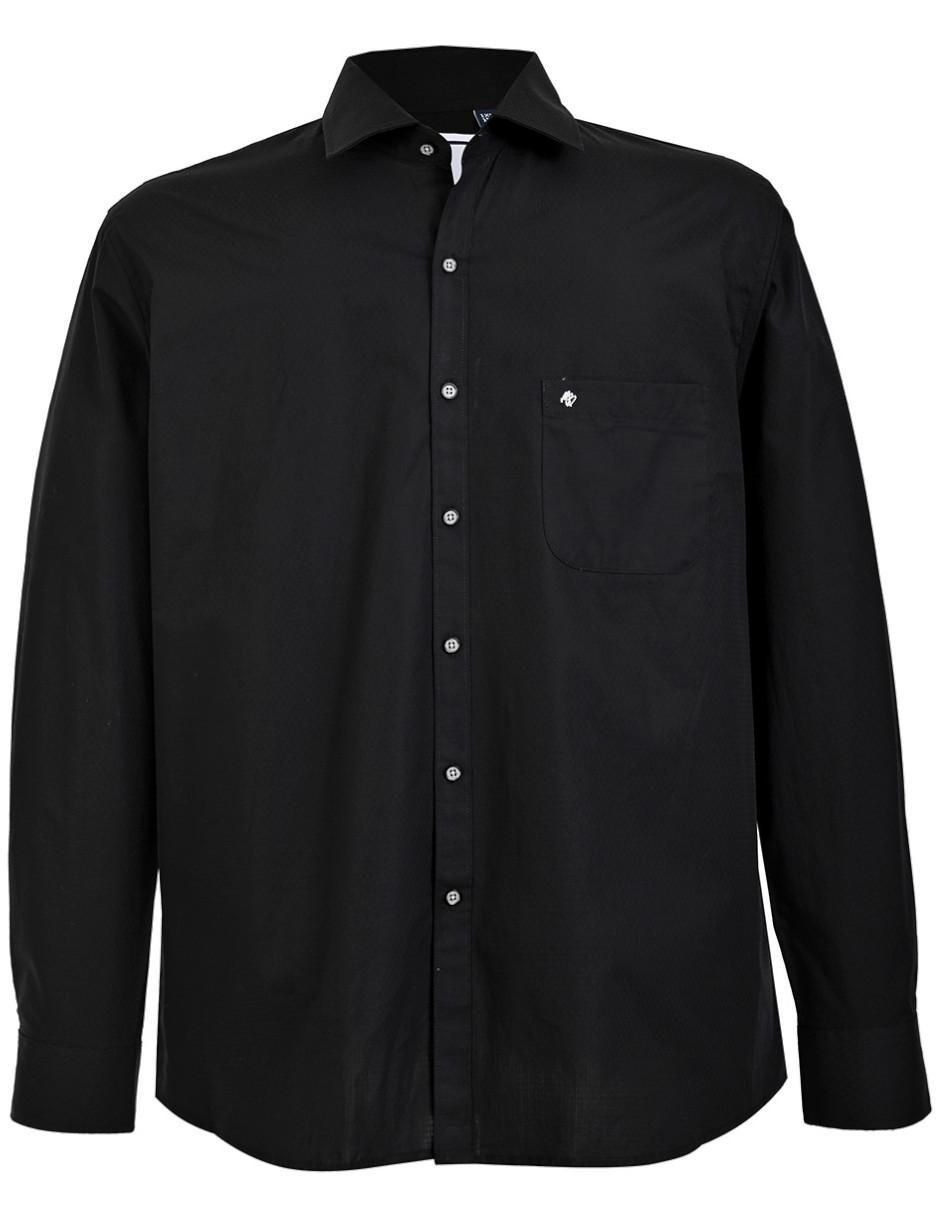Camisa casual de algodón manga larga para hombre