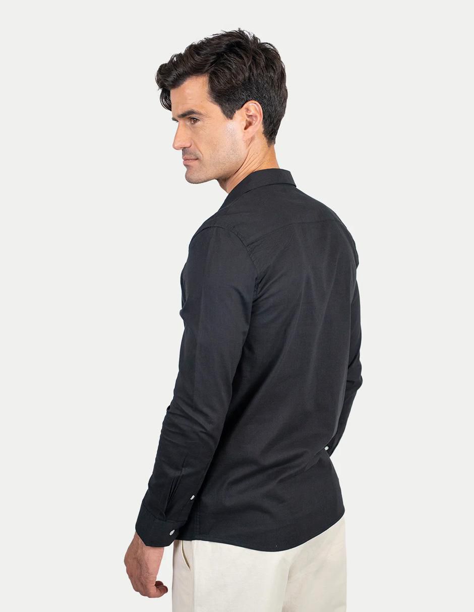 Camisa casual de algodón manga larga para hombre 3