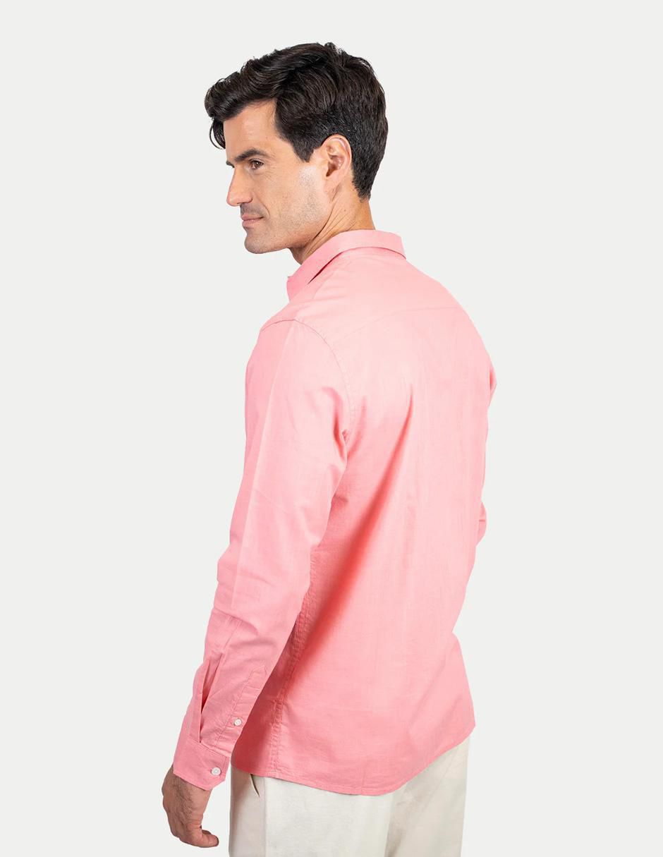 Camisa casual de algodón manga larga para hombre 3