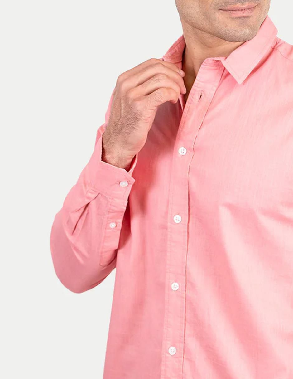 Camisa casual de algodón manga larga para hombre 2