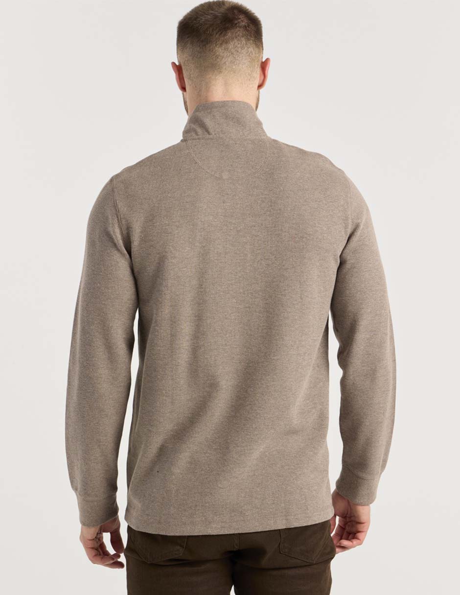 Suéter cuello con botón para hombre 4