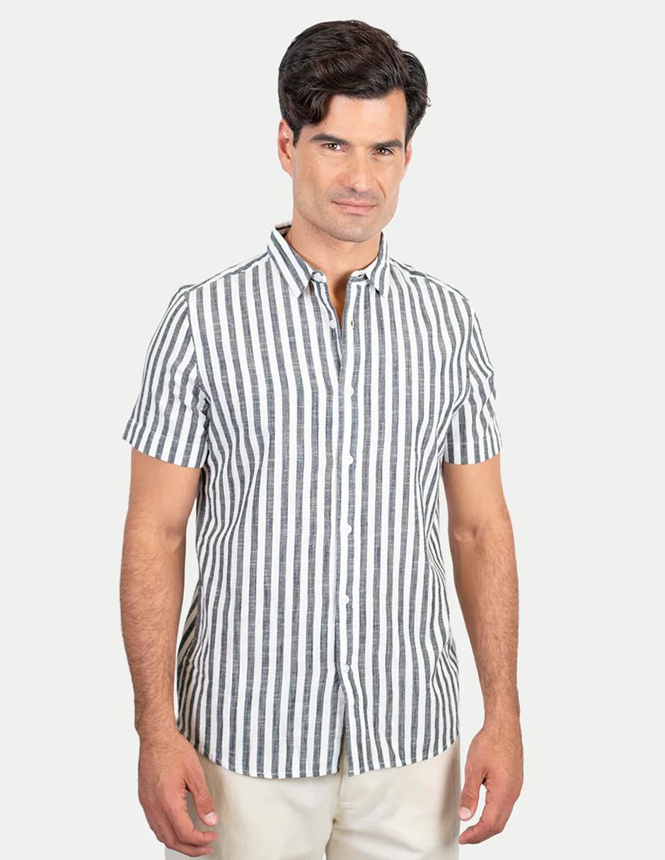 Camisa casual de algodón manga corta para hombre Camisa casual de algodón manga corta para hombre
