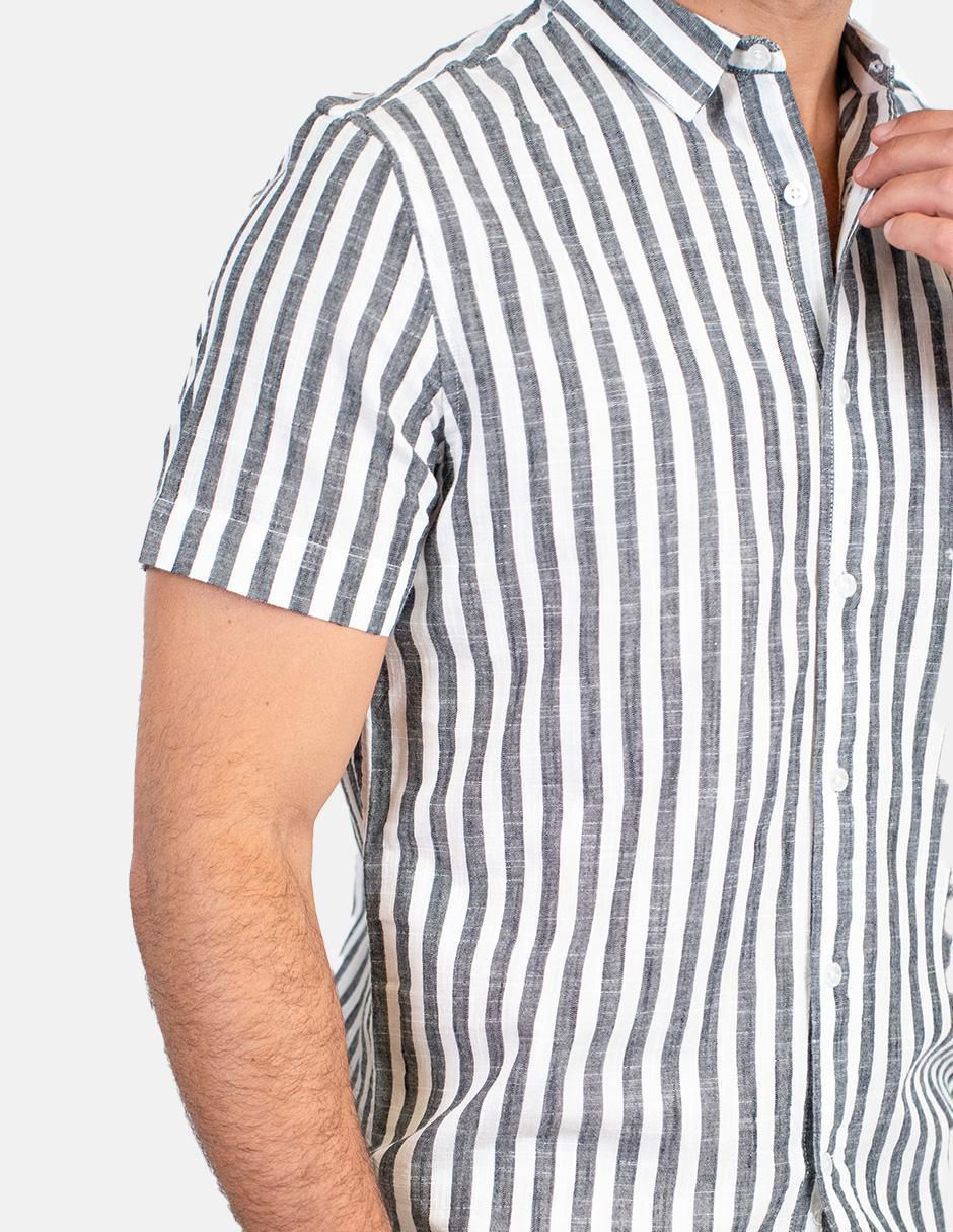 Camisa casual de algodón manga corta para hombre 3