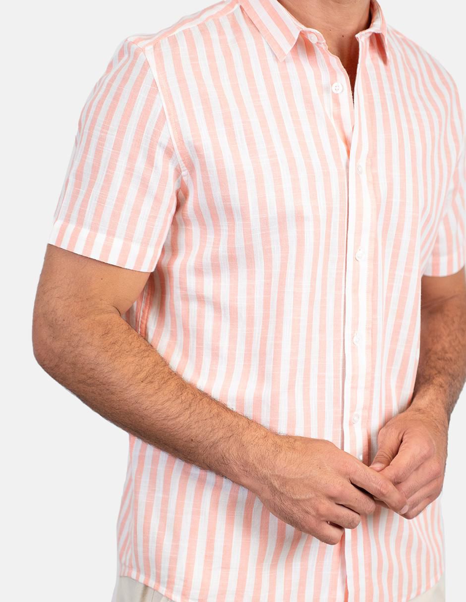 Camisa casual de algodón manga corta para hombre 4