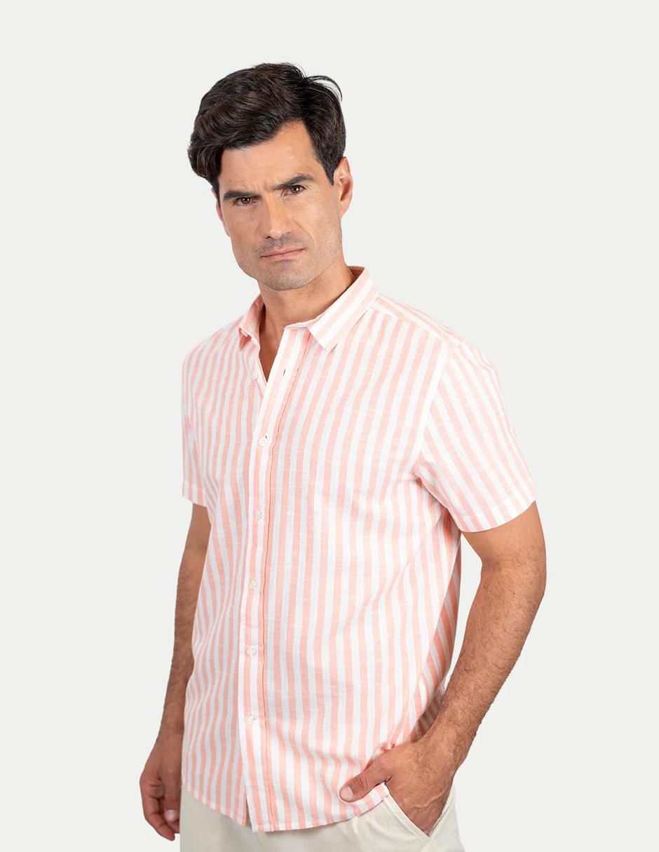 Camisa casual de algodón manga corta para hombre Camisa casual de algodón manga corta para hombre
