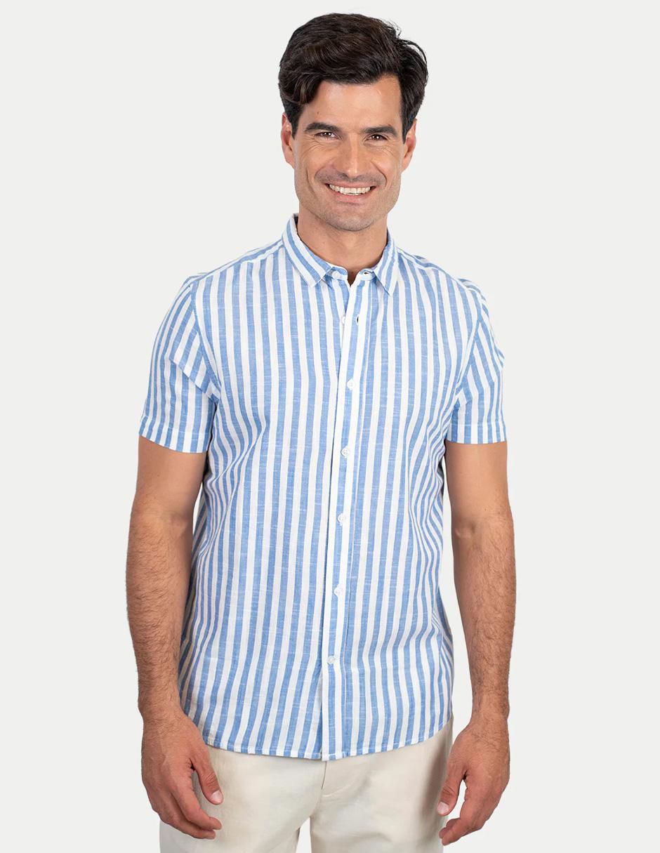 Camisa casual de algodón manga corta para hombre Camisa casual de algodón manga corta para hombre