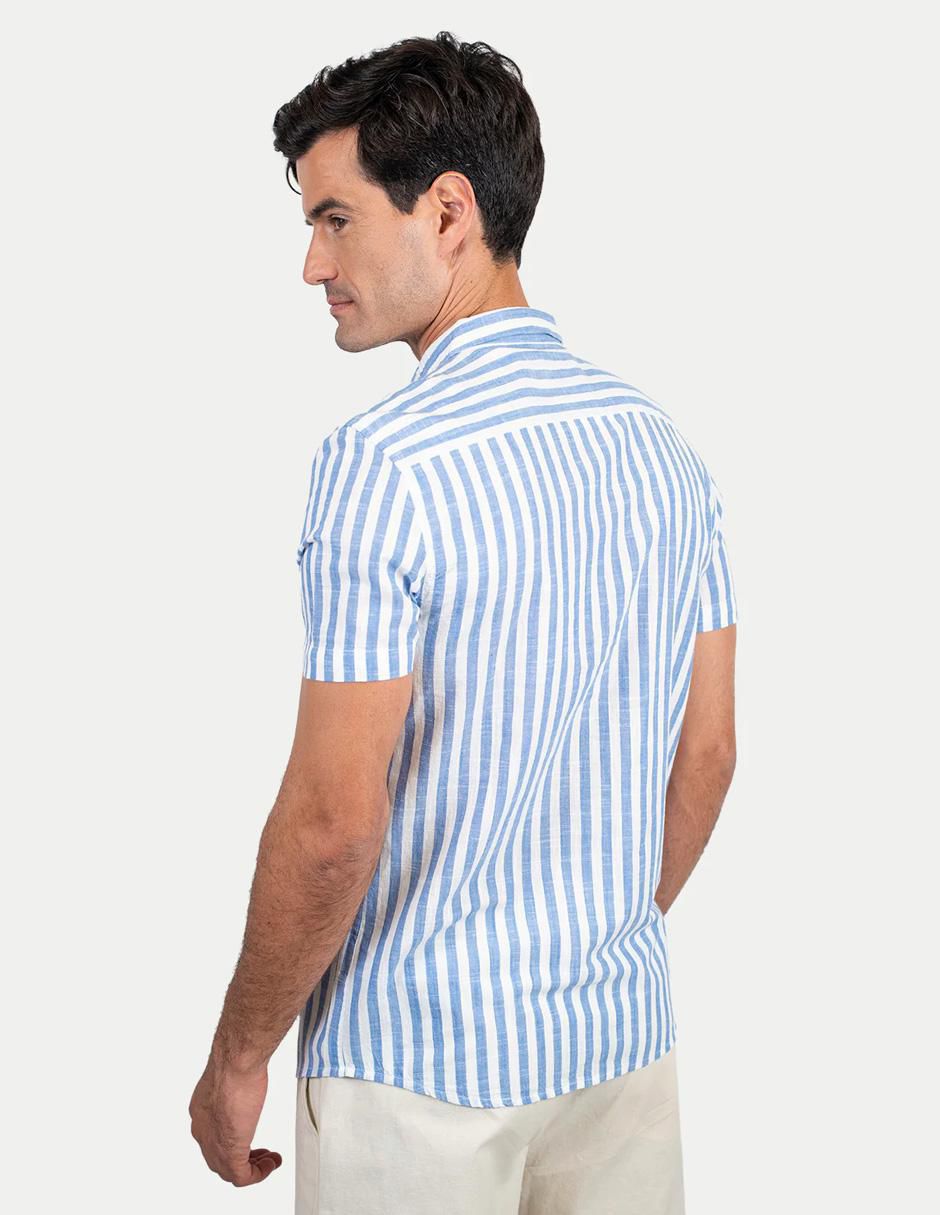 Camisa casual de algodón manga corta para hombre 3