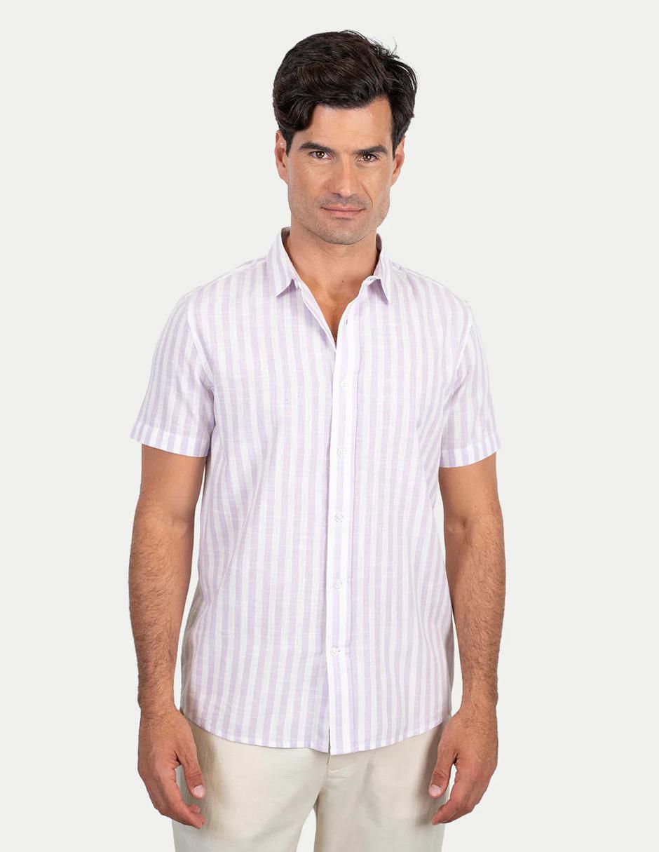 Camisa casual de algodón manga corta para hombre Camisa casual de algodón manga corta para hombre