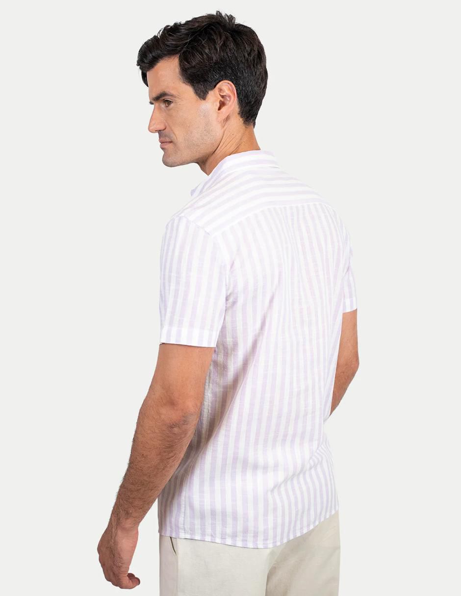 Camisa casual de algodón manga corta para hombre 3